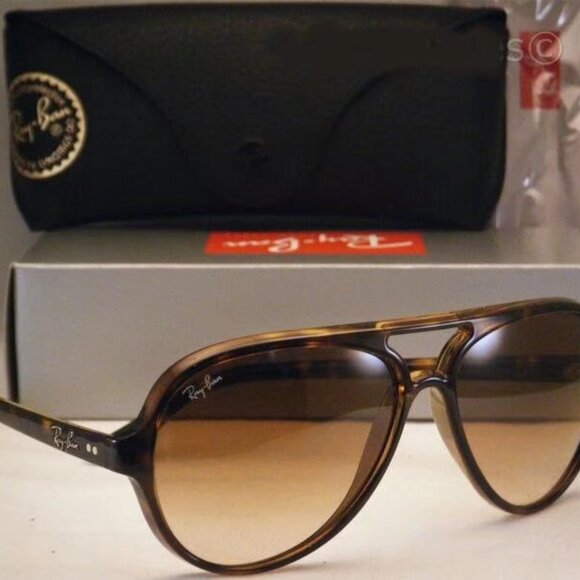 Ray-Ban RB4125 Tortoiseshell Polarized Sunglasses - Picture 2 of 7